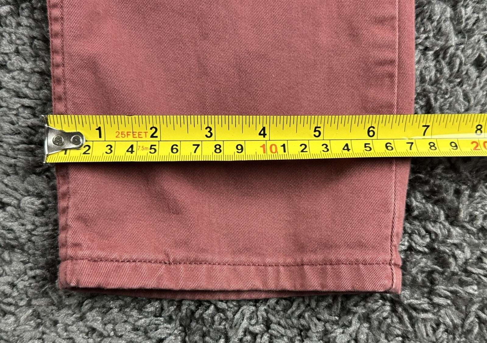 Levi’s 511 Hybrid Slim Fit Pants Men’s Red Brick Twill Straight Leg 30x32