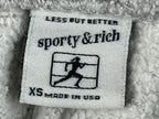 Sporty & Rich Good Health Starts Here Sweatpants Heather Gray Joggers Womens XS