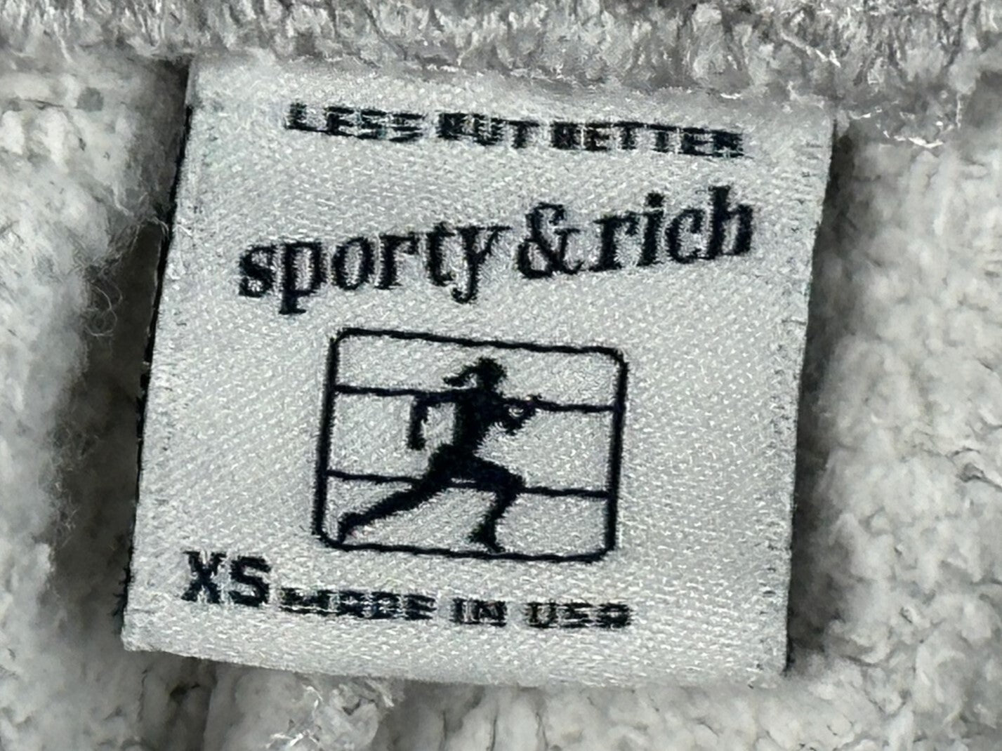 Sporty & Rich Good Health Starts Here Sweatpants Heather Gray Joggers Womens XS