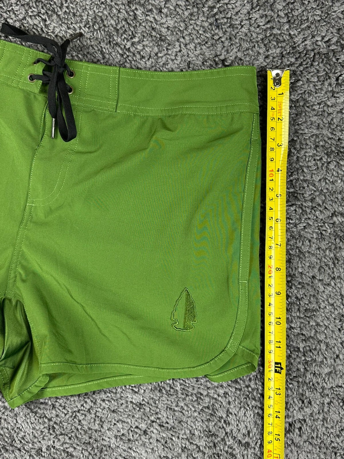 Tachuntfish Mens Medium Green Board Shorts Swim Trunks Surf Activewear Bottoms