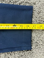 St John Womens Pants Navy Blue M Elastic Drawstring Straight Leg Stretch Knit