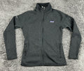 Patagonia Better Sweater Jacket Womens  Black Full Zip Fleece Embroidered Sz S