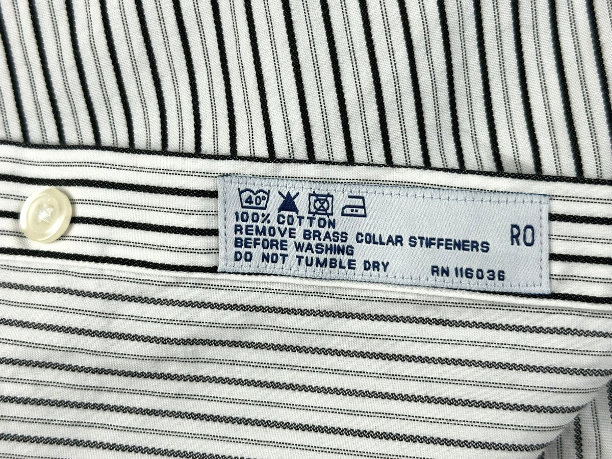 Charles Tyrwhitt Mens 16.5/34 Striped Dress Shirt French Cuff 100% Cotton