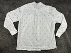 Johnnie-O Top Shelf Faber Shirt Mens White Sailboat Cotton Linen Button Up Sz XL