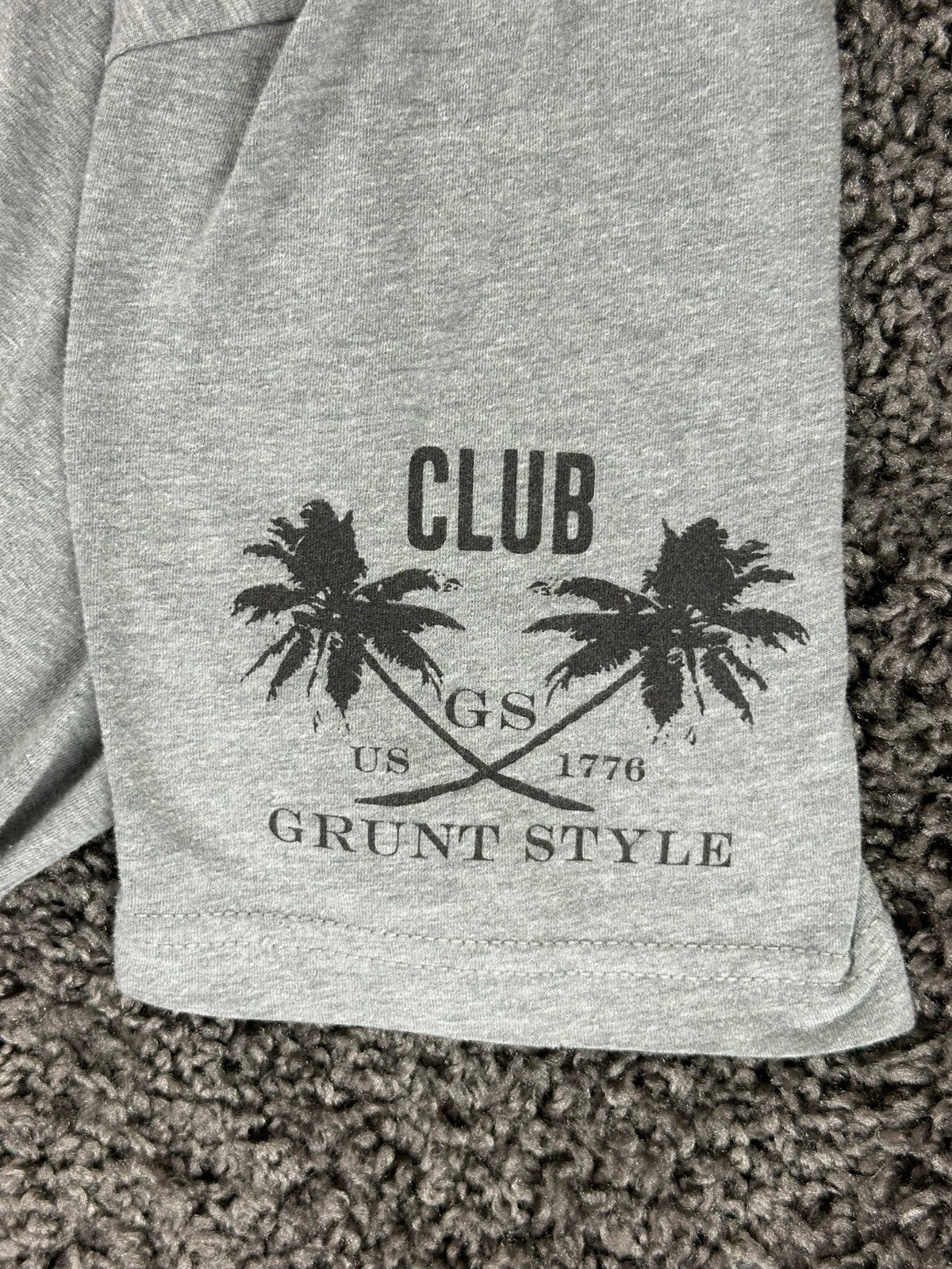 Grunt Style Send It Mortar Shirt Mens Gray Military Patriotic Graphic Tee Sz XL
