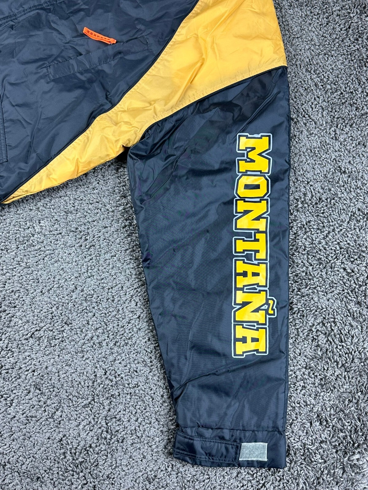 Point Zero Action Factory Montana Jacket Men Navy Yellow Weatherproof Sz M NWT