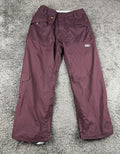 Nike 6.0 Mens L Burgundy Cargo Snowboard Ski Pants Vented Zip Hem Y2K