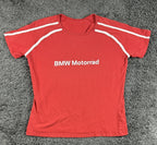 BMW Motorrad Womens Red Retro Road Racing Style Motorcycle Tee Shirt Turkey XXL
