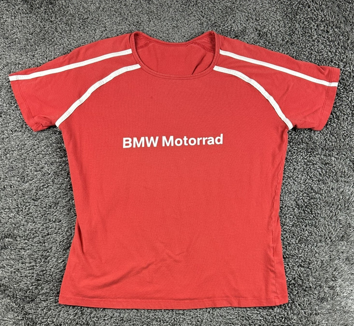 BMW Motorrad Womens Red Retro Road Racing Style Motorcycle Tee Shirt Turkey XXL