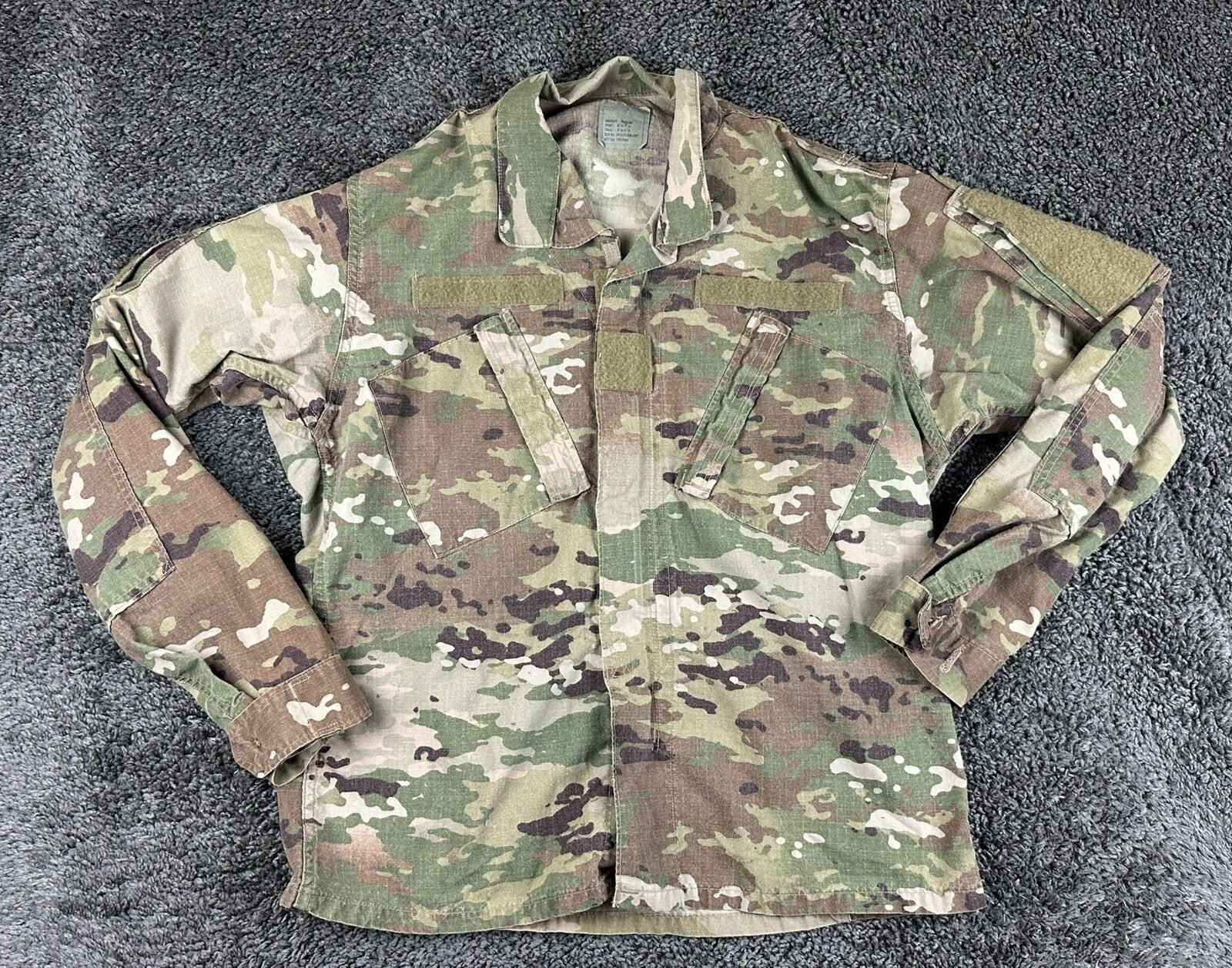 US Army OCP FRACU Combat Jacket  Regular Flame Resistant Multicam Coat Sz Medium