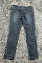 Blue Stitch Womens Jeans Size 11 Dark Wash Stretch Straight Leg Denim Pants