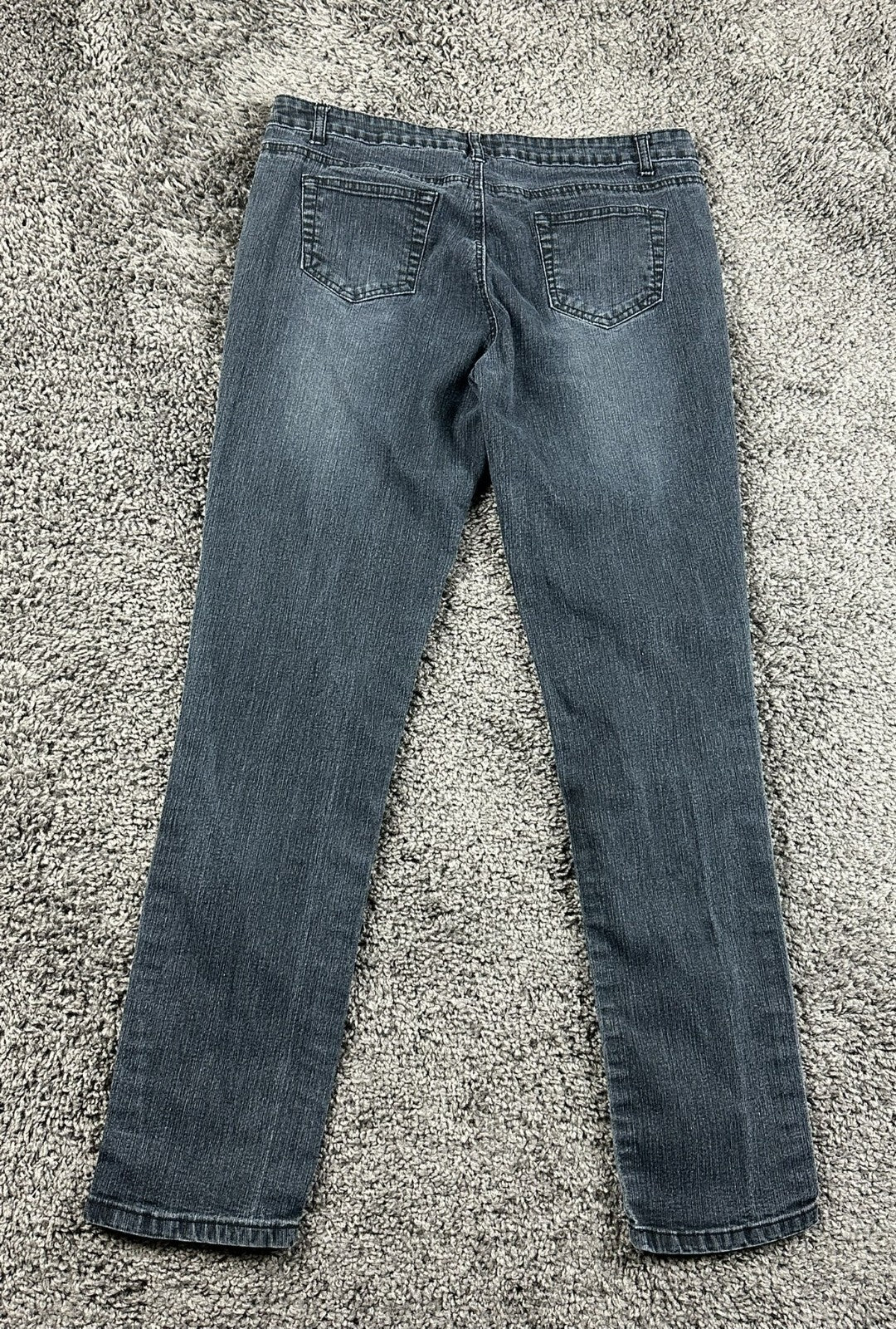 Blue Stitch Womens Jeans Size 11 Dark Wash Stretch Straight Leg Denim Pants
