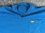 Pendleton Deschutes Mens Large L Blue Heather Short Sleeve Pocket T Shirt Tee