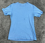 Lululemon Womens Short Sleeve Athletic Shirt Heather Blue Gym Running Tee Sz S