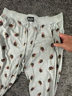 Polo Ralph Lauren Mens L Grey All-Over Print Polo Bear Sleepwear Jogger Pants