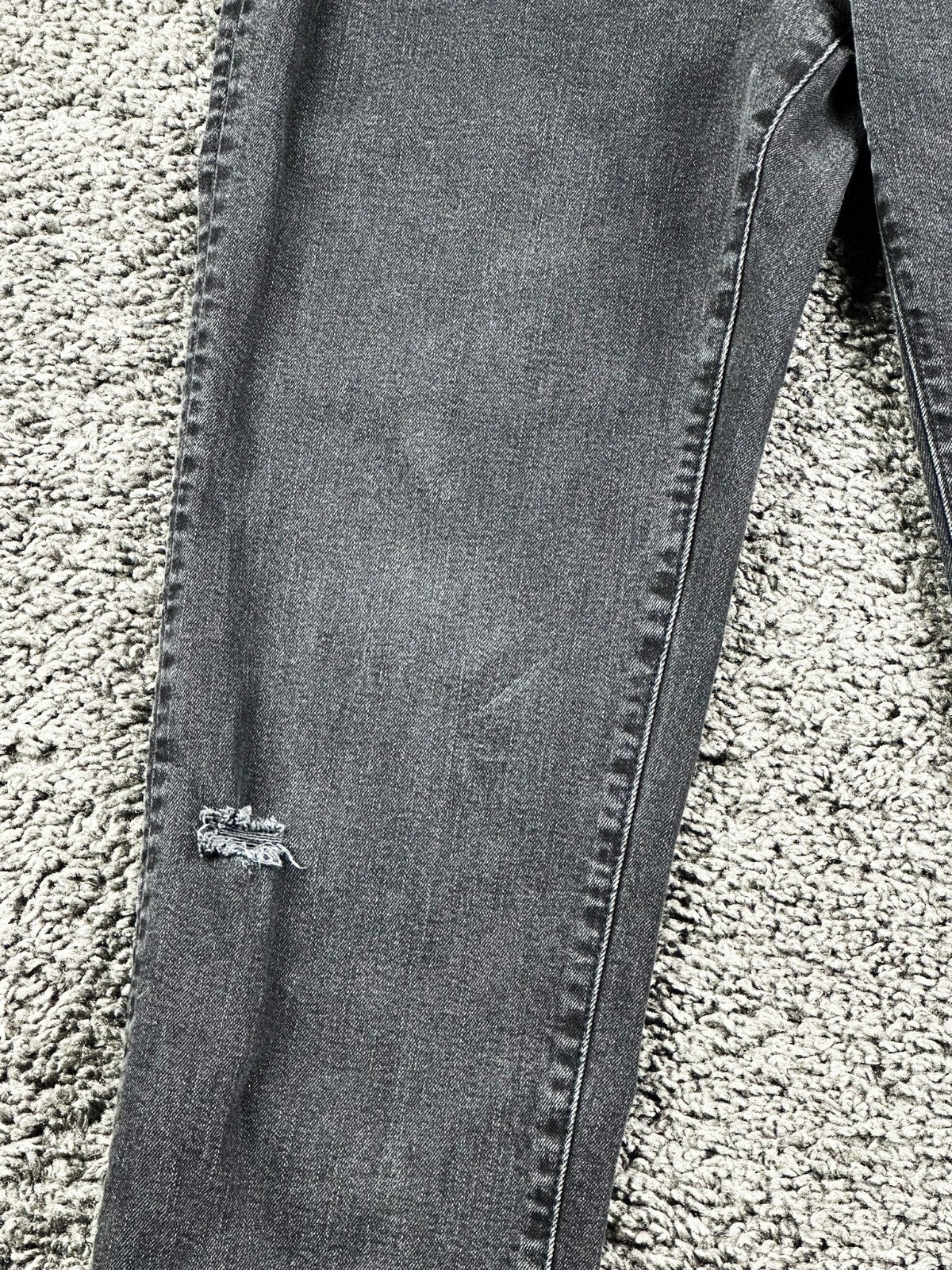 American Eagle AirFlex+ Jeans Mens Black Gray Distressed Stretch Denim Sz 34x32