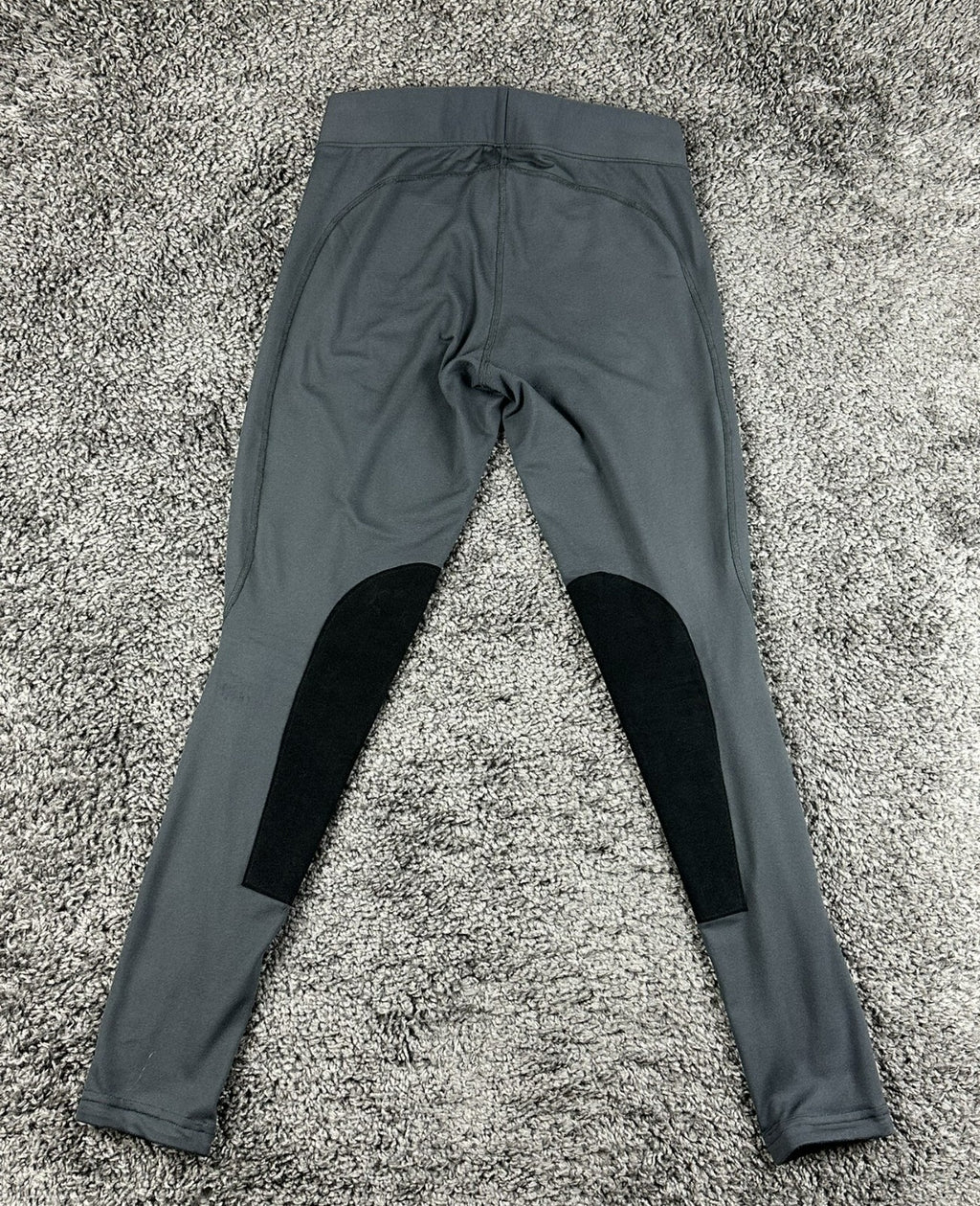 Kerrits Womens Medium Grey Black Performance Knee Patch Riding Tights Pants