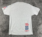 DGK All Day 02 T-Shirt Mens Gray Dirty Ghetto Kids Skateboard Tee Shirt Sz Large