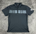 TravisMathew Mens L Black White Claw Hard Seltzer Golf Polo Shirt Short Sleeve