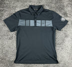 TravisMathew Mens L Black White Claw Hard Seltzer Golf Polo Shirt Short Sleeve