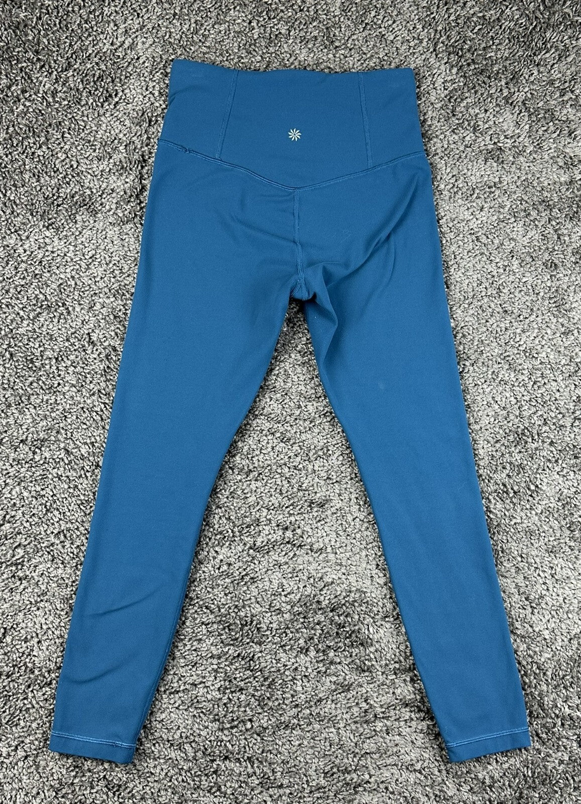 Athleta Womens XS Ultra High Rise Elation 7/8 Tight Leggings Blue Yoga