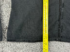 Vintage Valerie Stevens Womens M Black 100% Cashmere Beaded Cardigan Flaw