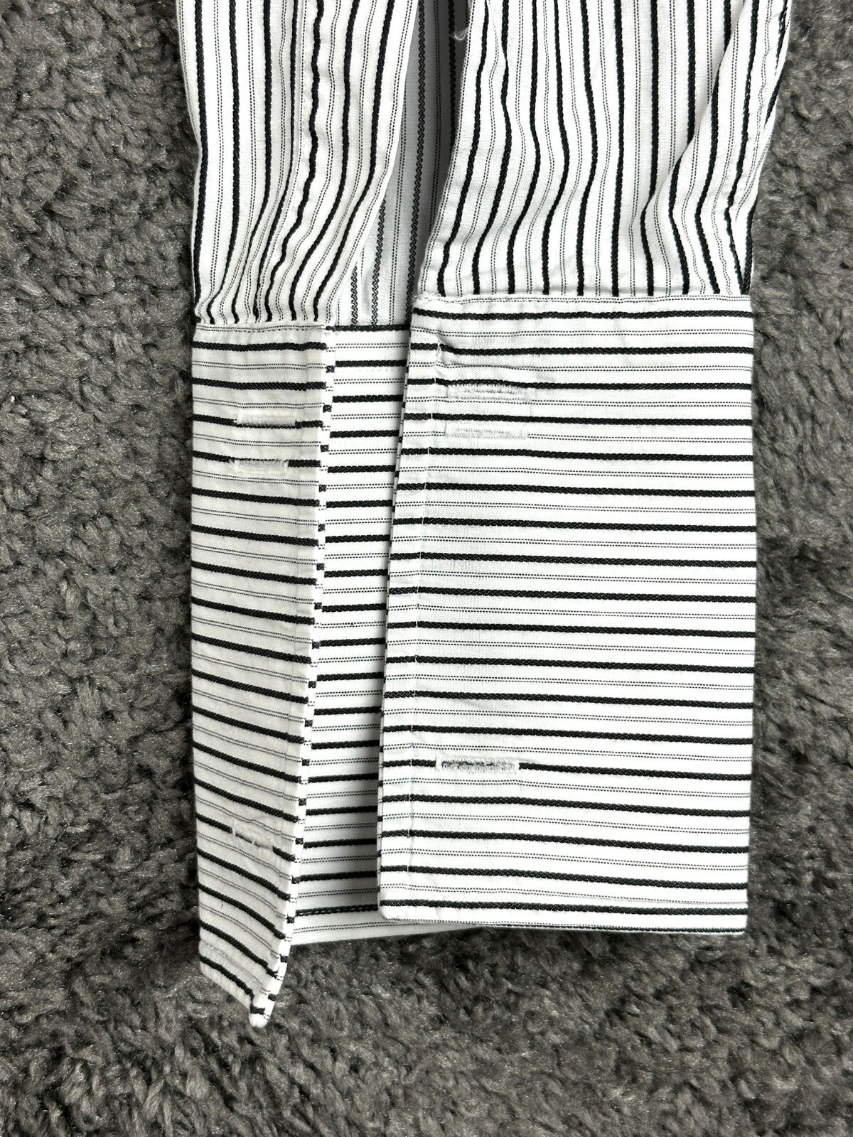 Charles Tyrwhitt Mens 16.5/34 Striped Dress Shirt French Cuff 100% Cotton