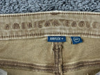 American Eagle Mens AirFlex+ Jeans Tan Brown Slim Straight Stretch Denim 32x32