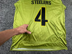 Hitting Bombs Apparel Steelers #4 MOLINA Mens Large Lime Green Sleeveless Hoodie