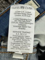 Madewell 9" High Rise Skinny Jeans Blue Raw Hem Denim Stretch Womens Sz 25