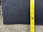 J.Crew Mens XL Navy Blue 100% Lambswool 1/4 Zip Mock Neck Sweater