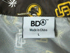 San Diego Padres Men's Large L BDA Hawaiian Shirt Button Up All Over Print SGA