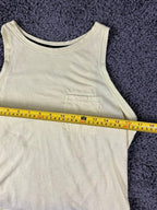 Athleta Organic Daily Bungee Tank Top Yellow Size Small Pocket Drawstring