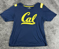 Cal Berkeley Golden Bears T Shirt Womens XXL Blue V Neck Short Sleeve