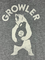Life is Good Men Crusher Tee Gray Growler Bear Craft Beer Graphic Shirt Sz Large