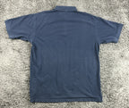 Perlis New Orleans Crawfish Polo Shirt Mens Navy Blue Peruvian Pima Cotton Sz M