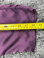 Citron Santa Monica Womens Silk Pants Small Purple Elastic Waist Trousers