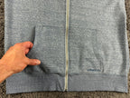 O'Neill Mens XL Full Zip Hoodie Blue Heathered Fleece Sweatshirt Jacket Surf