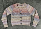 Rails Josie Space Dye Cardigan Sweater Womens S Amethyst V Neck Chunky Knit Soft
