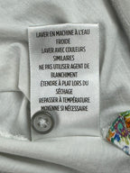 Robert Graham Mens 2XL White Aaron Paisley Contrast Knit Polo Shirt Rare