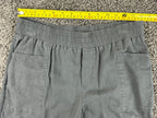 Caslon Womens Gray Linen Blend Elastic Waist Casual Pull On Pants Sz XS