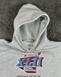 Reebok Super Bowl XLII 2008 Hoodie Mens Gray Giants Patriots NFL Vintage Sz XL
