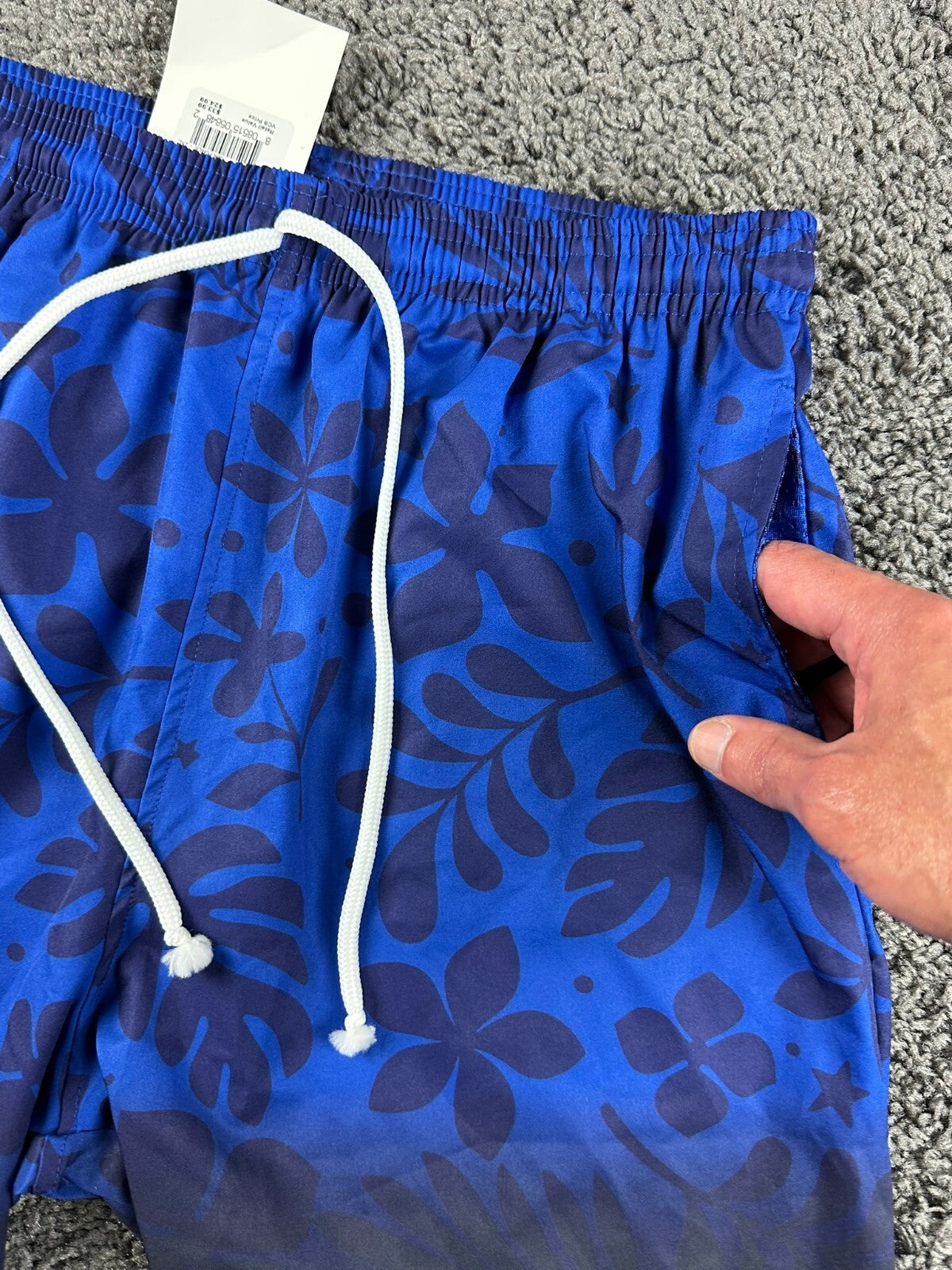 US Air Force Board Shorts Swim Trunks Hawaiian Floral Ombre JWM USAF 2XL NWT