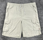 Vintage Quiksilver Cargo Shorts Men 41 Waist Tan Drawstring Y2K Sz L