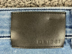 DL1961 Nick Slim Ultimate Knit Jeans Mens Mohonk Mid Indigo Blue Denim Sz 31x34