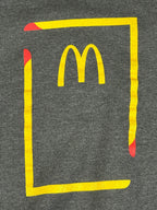 McDonalds Employee Gray Crewneck Sweatshirt Golden Arches Graphic Pullover XXL