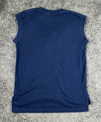 Walls Work Wear Men's Medium Blue Sleeveless Pocket T-Shirt