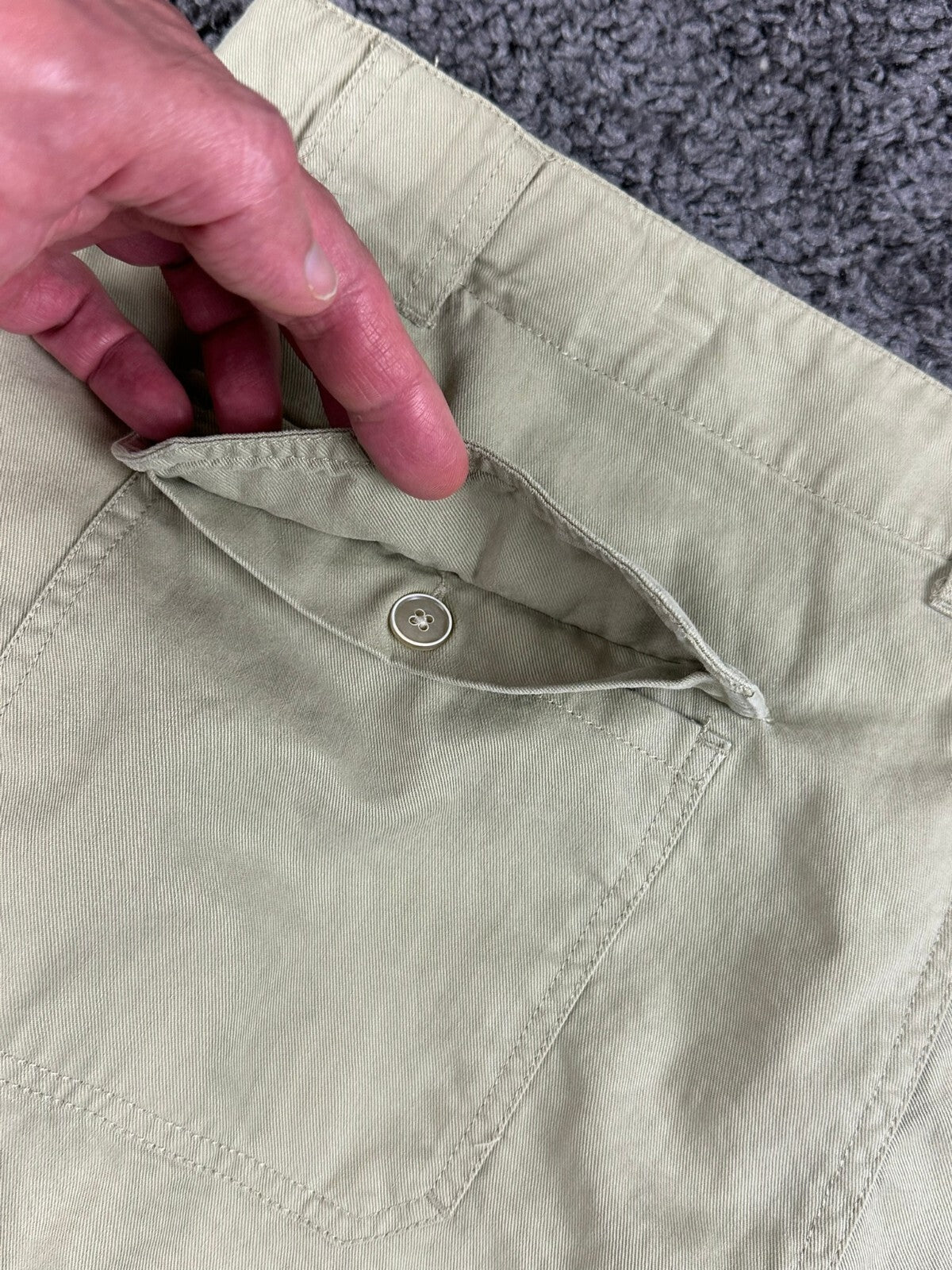 Tommy Bahama Mens Shorts 40 Khaki Tencel Cotton Flat Front Casual Beach Golf