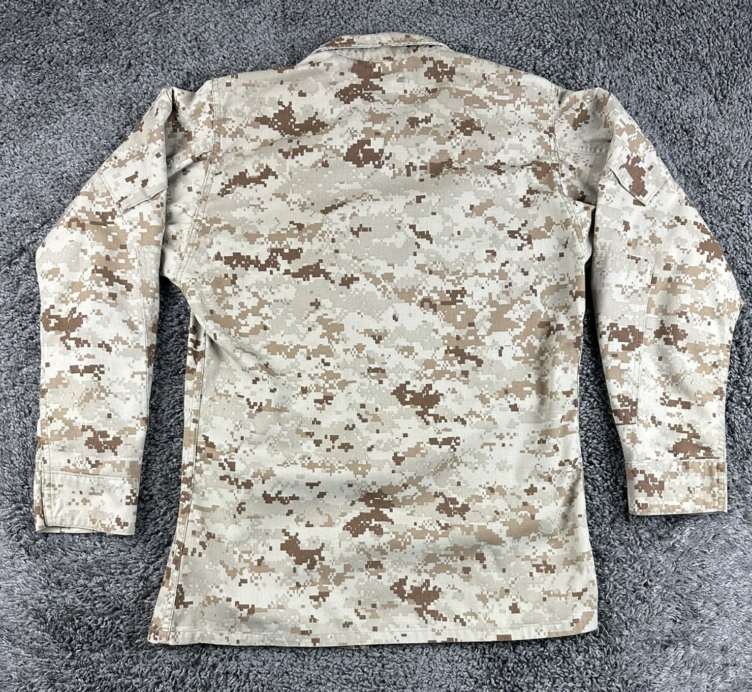 USMC Desert MARPAT Camo MCCUU Combat Blouse Shirt American Apparel Long Sz Small