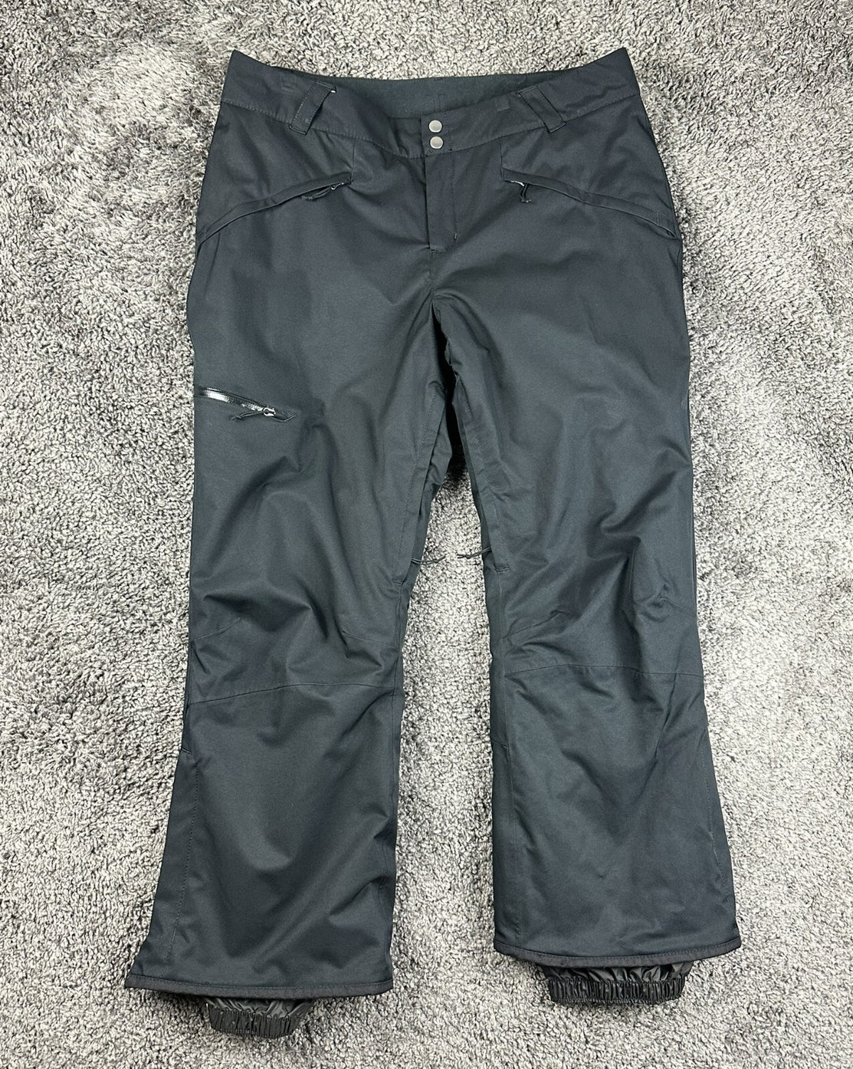 Columbia Womens XL Short Bugaboo Omni-Heat Waterproof Snow Ski Pants Black